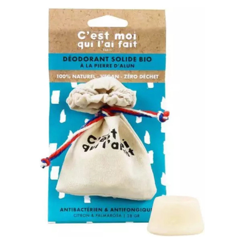 Dietworld Déodorant solide pierre d'alun citron bio 28gr