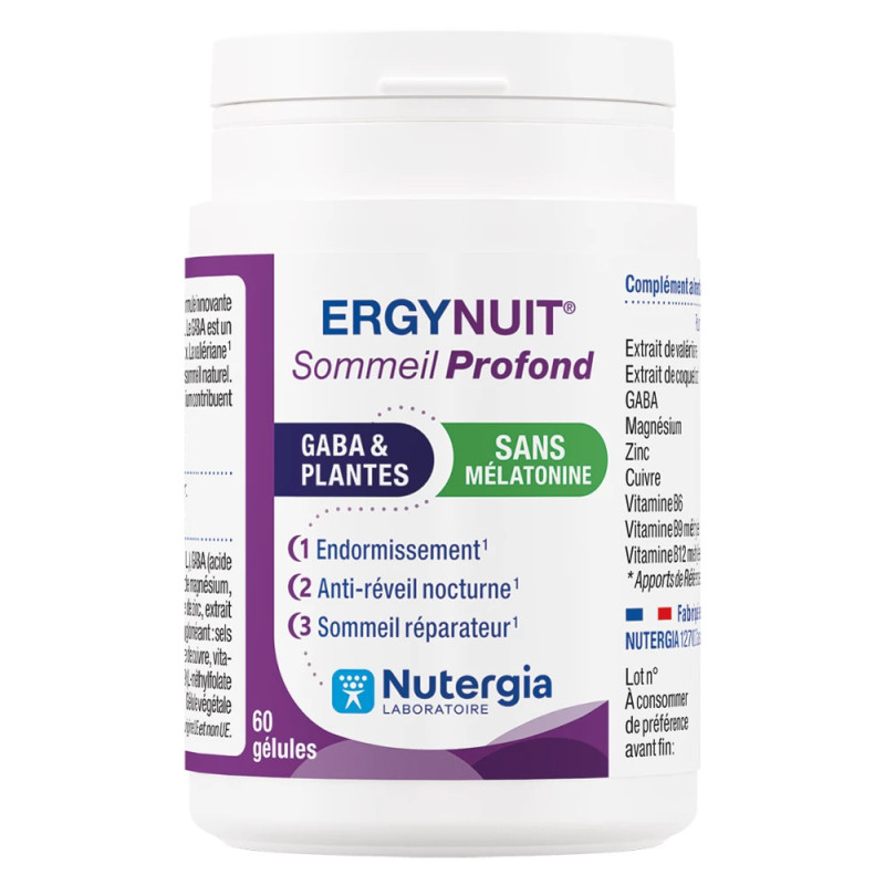 Nutergia Ergynuit Sommeil Profond 60 gélules