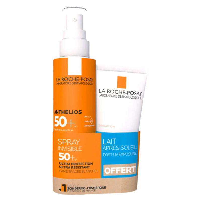 La Roche-Posay Anthelios Spray invisible SPF50+ 200ml + Lait après-soleil 75ml