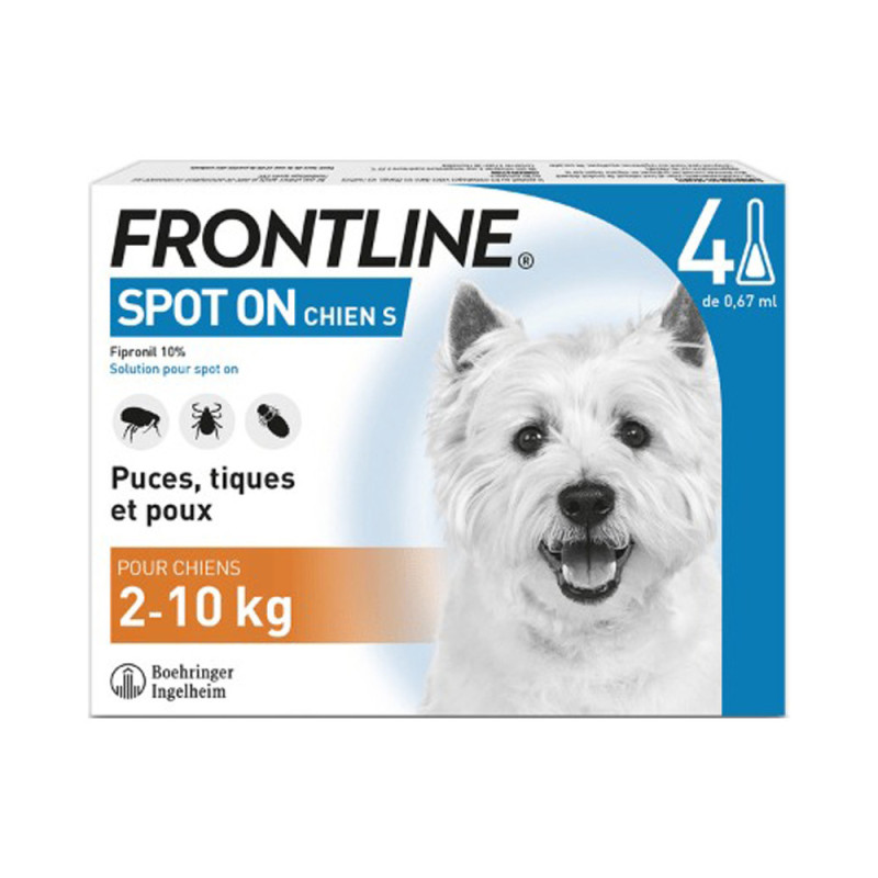 Frontline Spot-on Chien 2-10kg 3 pipettes