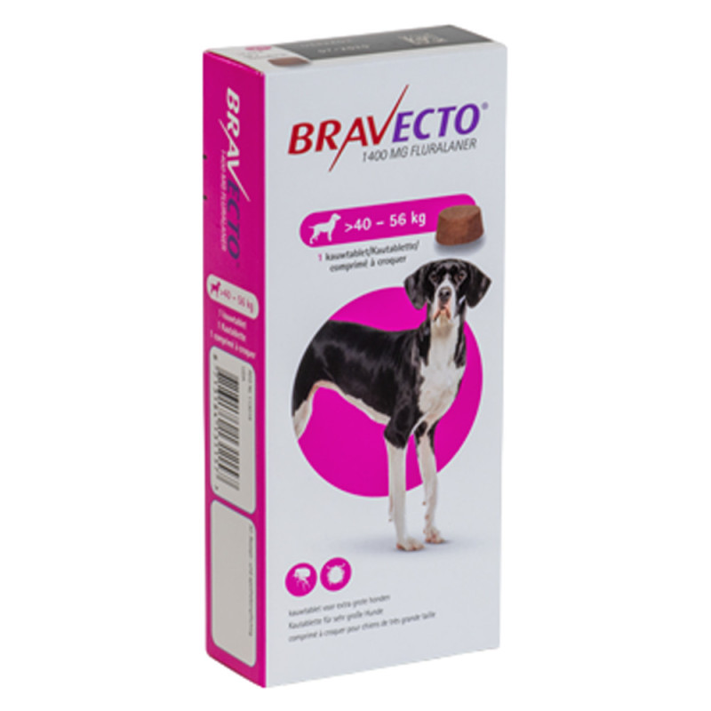Bravecto 1400 mg Chien 40-56kg 1 comprimé