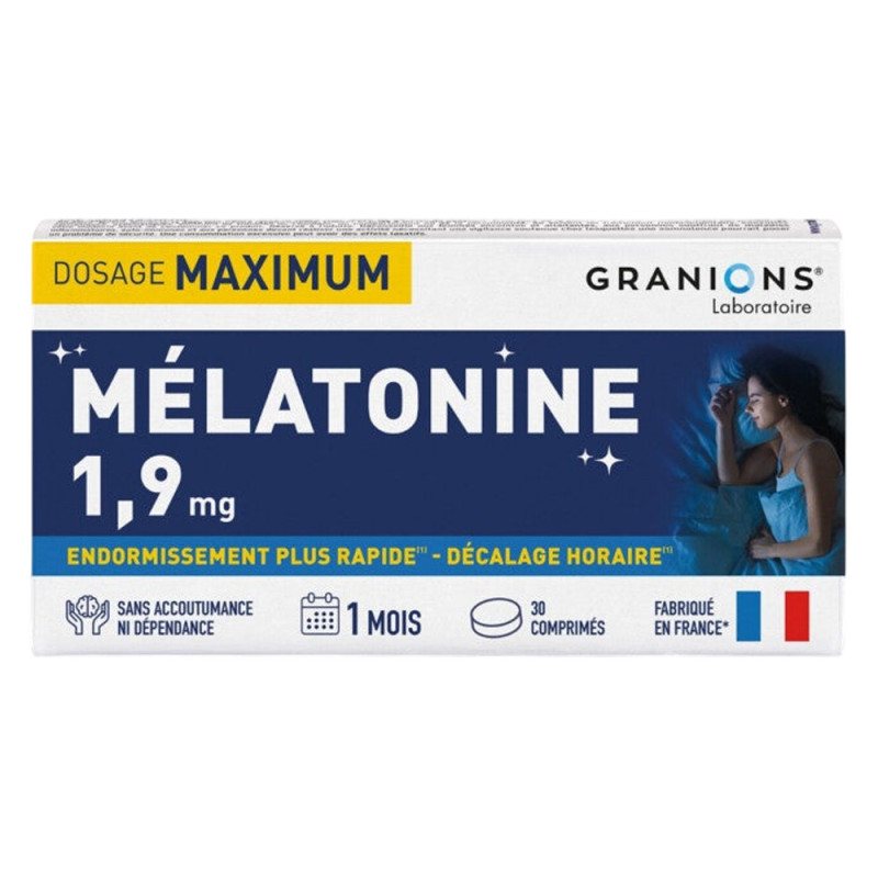 Granions Mélatonine 1,9 mg 30 comprimés