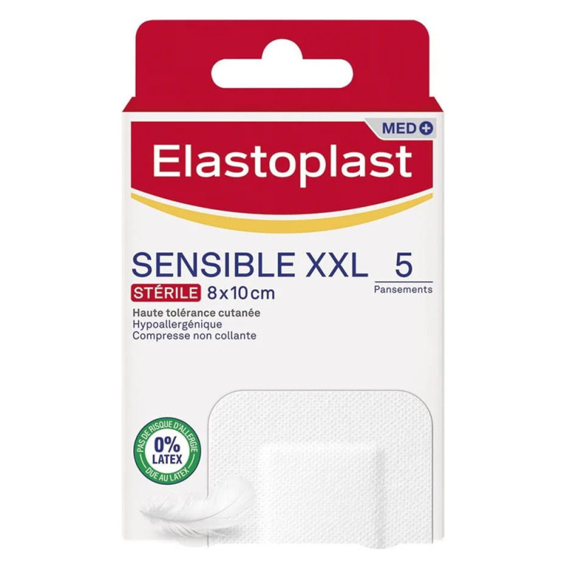 Elastoplast Sensible XXL 5 Pansements stériles 8x10cm