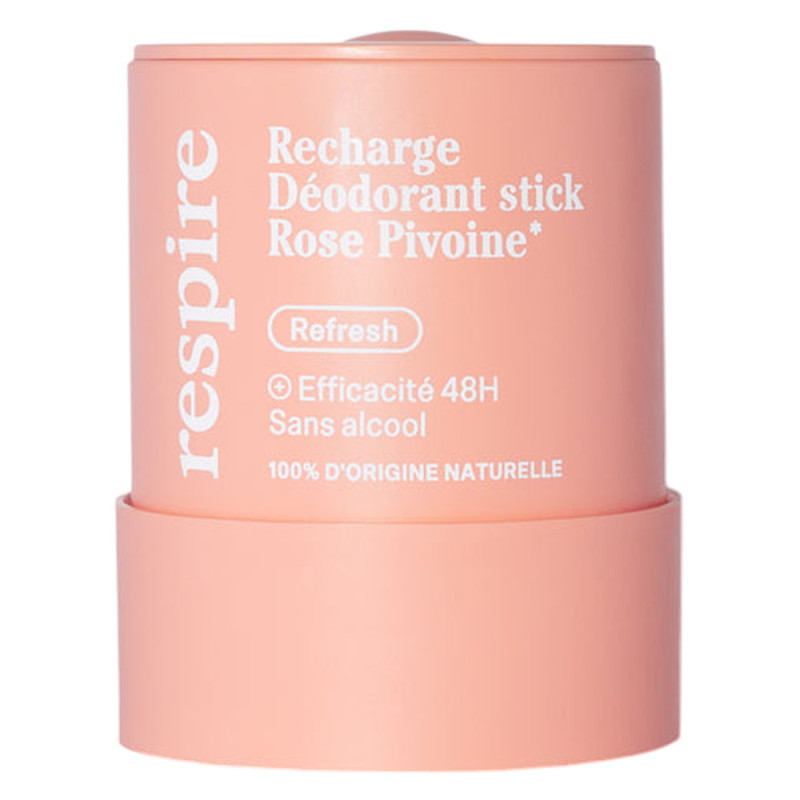 Respire Recharge Déodorant stick rose pivoine 50gr