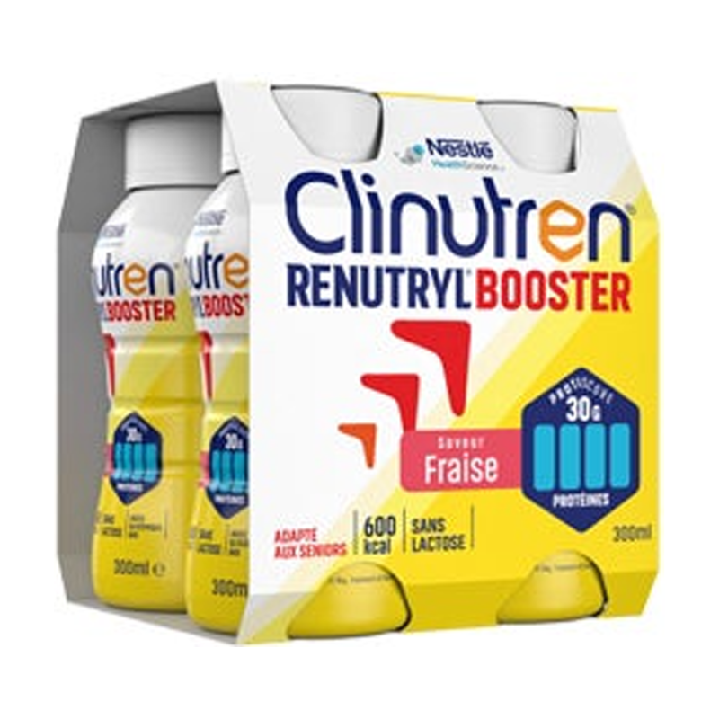 Nestlé Clinutren Renutryl Booster saveur chocolat lot de 4x300ml