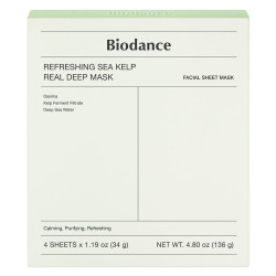 Biodance Refreshing Sea Kelp Real Masque profond 4 pièces