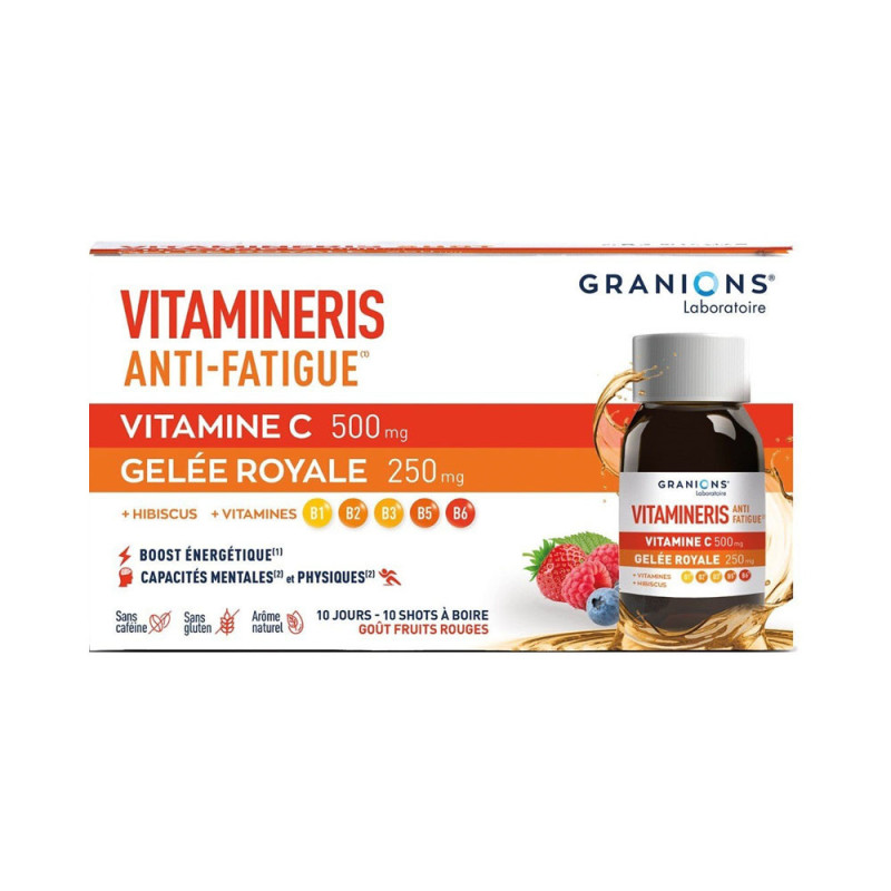 Granions Vitamineris Anti-fatigue 10 shots à boire