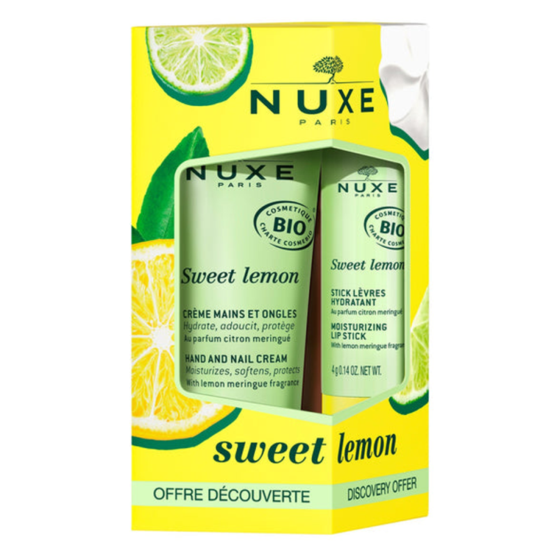 Nuxe Sweet Lemon Duo gourmand mains et lèvres