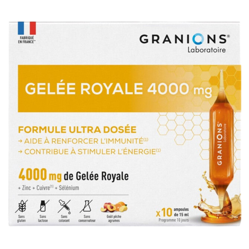Granions Gelée Royale 4000mg 10 ampoules