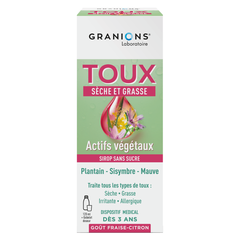 Granions Sirop toux sèche et grasse 120ml