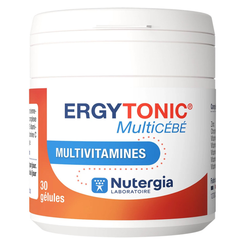 Nutergia Ergytonic Multicébé Multivitamines 30 gélules