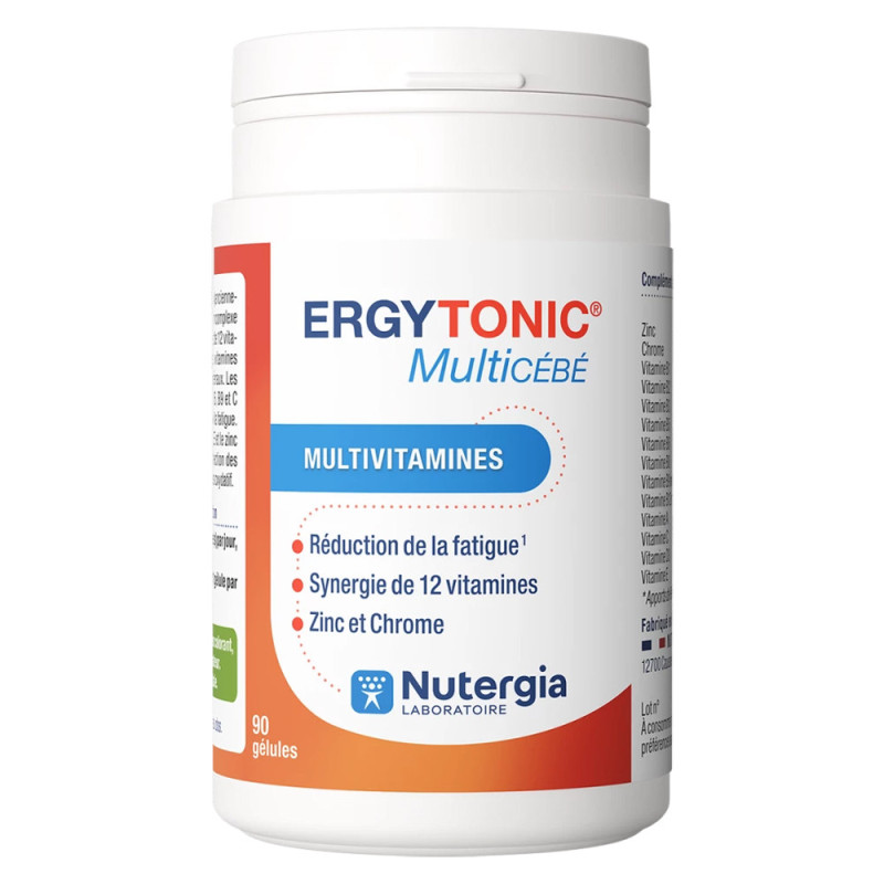 Nutergia Ergytonic Multicébé Multivitamines 90 gélules
