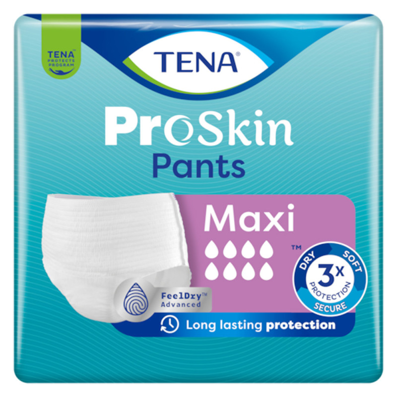 Tena Pants ProSkin Maxi Sous-vêtements absorbants taille XL 10 pièces