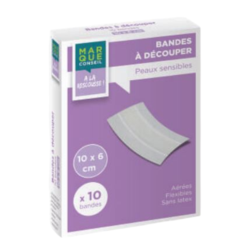 Marque Conseil Bandes à découper 10x6cm 10 bandes