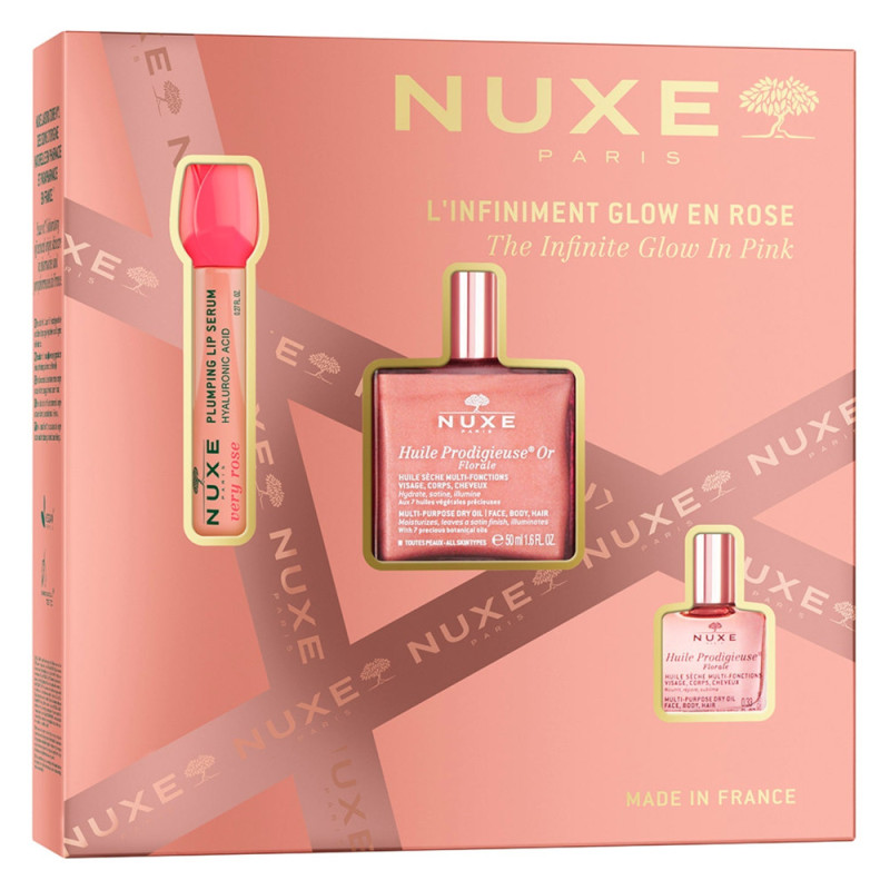 Nuxe Coffret Noël L'infiniment Glow en Rose