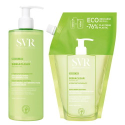 SVR Sebiaclear Crème Lavante 400ml + Eco-recharge 400ml