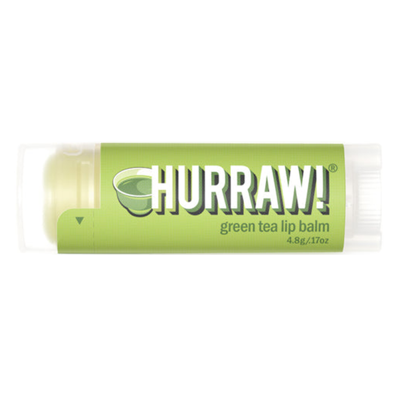 Hurraw! Baume à lèvres thé vert 4,8gr
