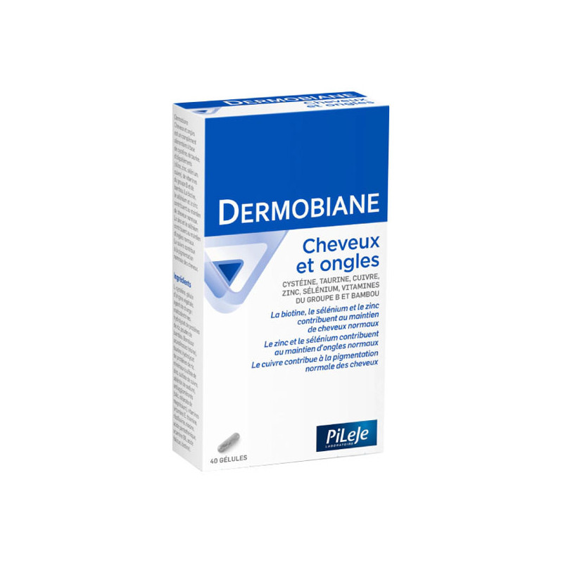 Pileje Dermobiane Cheveux & Ongles 40 gélules