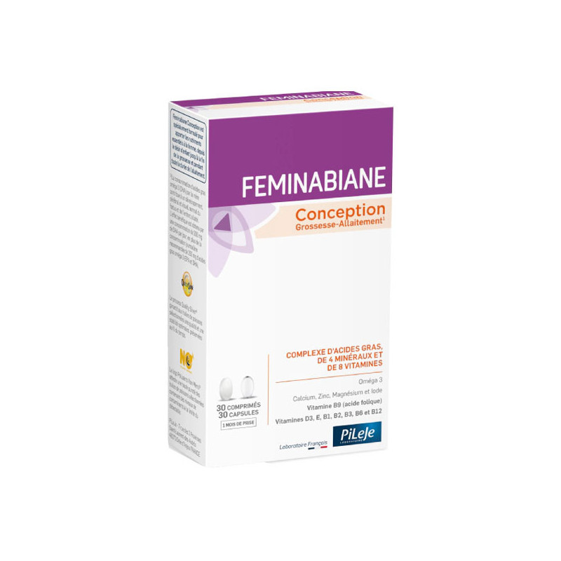 Pileje Feminabiane Conception 30 comprimés + 30 capsules
