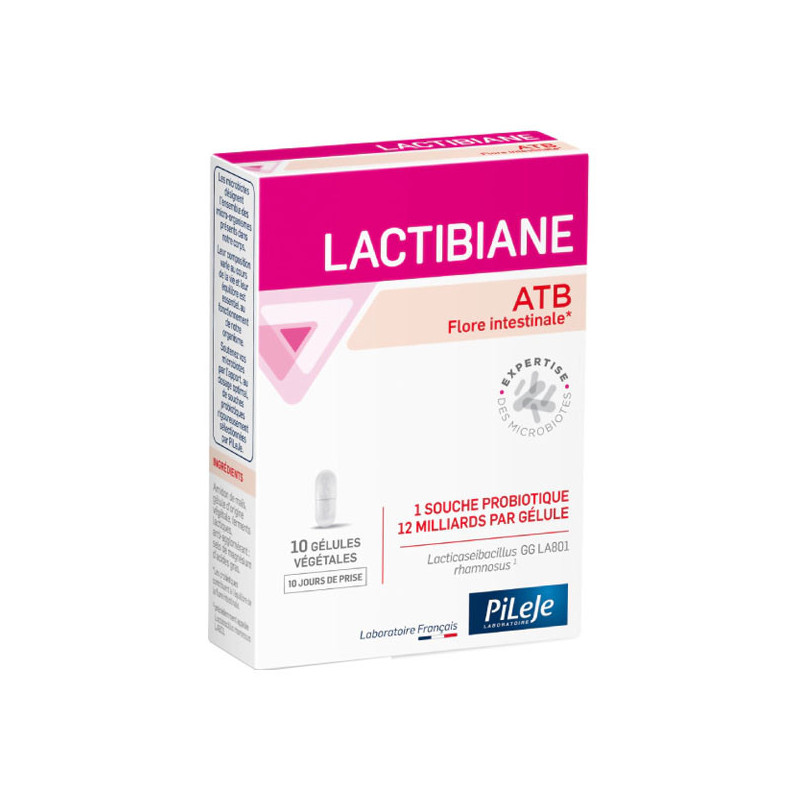 Pileje Lactibiane ATB 10 gélules végétales