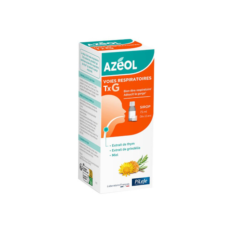 Pileje Azéol Voies Respiratoires TxG 75ml