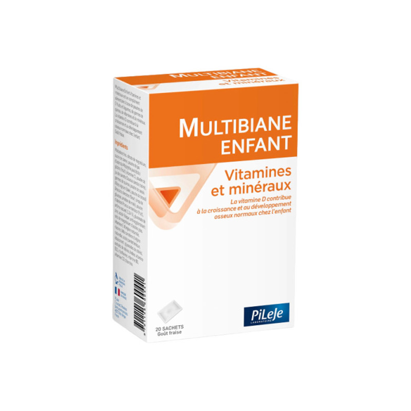 Pileje Multibiane Enfant vitamines et minéraux 20 sachets