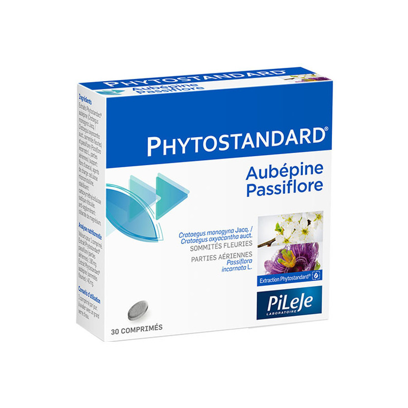 Pileje Phytostandard Aubépine Passiflore 30 comprimés