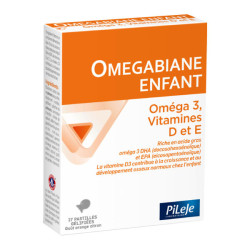 Pileje Omegabiane Enfant goût orange citron 27 pastilles gélifiées