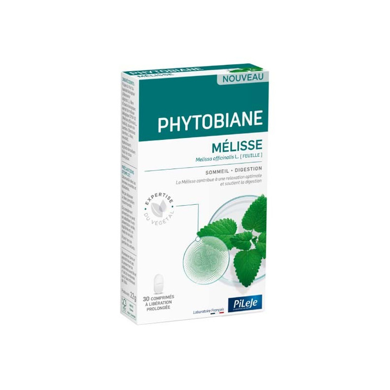 Pileje Phytobiane Mélisse 30 comprimés