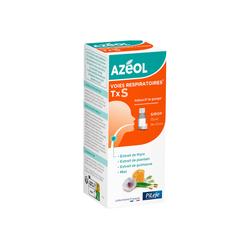 Pileje Azéol Voies Respiratoires TxS 75ml