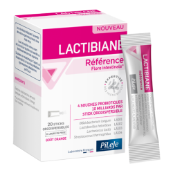 Pileje Lactibiane Référence goût orange 20 sticks orodispersibles