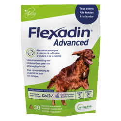 Vetoquinol Flexadin Advanced Boswellia chiens 30 bouchées