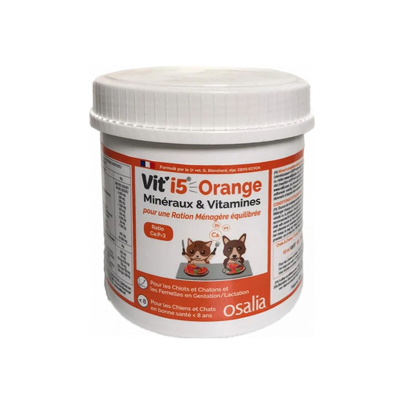 Osalia Vit'I5 Orange pour chien et chat moins de 8 ans 600gr