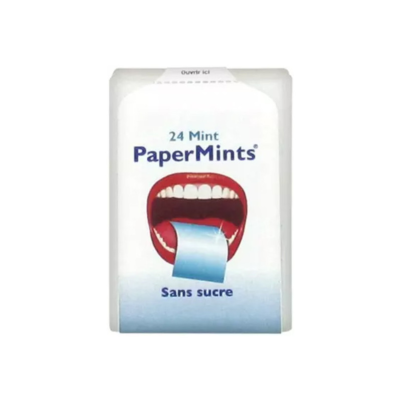 PaperMints 24 feuilles de menthe sans sucre