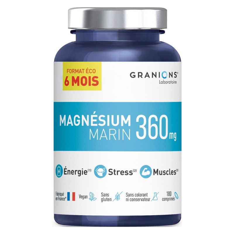 Granions Magnésium Marin 360mg 180 comprimés