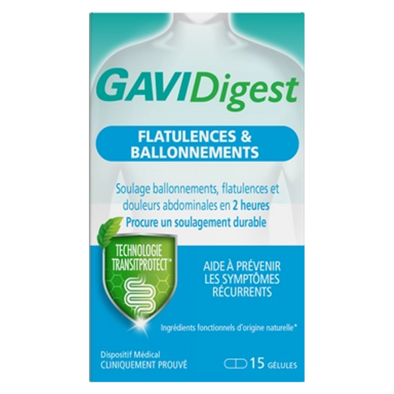 GAVIDigest Flatulences & Ballonnements 15 gélules