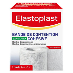 Elastoplast Bande de contention cohésive blanc 7cm x 3m