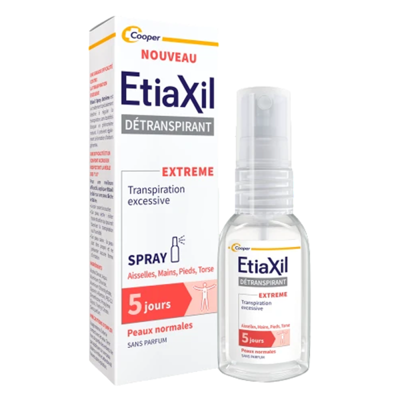 Etiaxil Détranspirant Extrême peaux normales spray 30ml