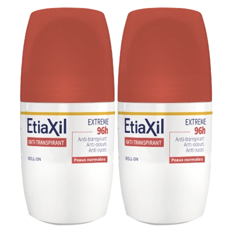 Etiaxil Anti-transpirant Extrême 96h lot de 2x50ml