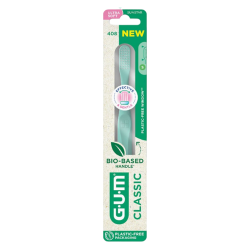 GUM Classic 408 Bio-sourcée Brosse à dents ultra-souple
