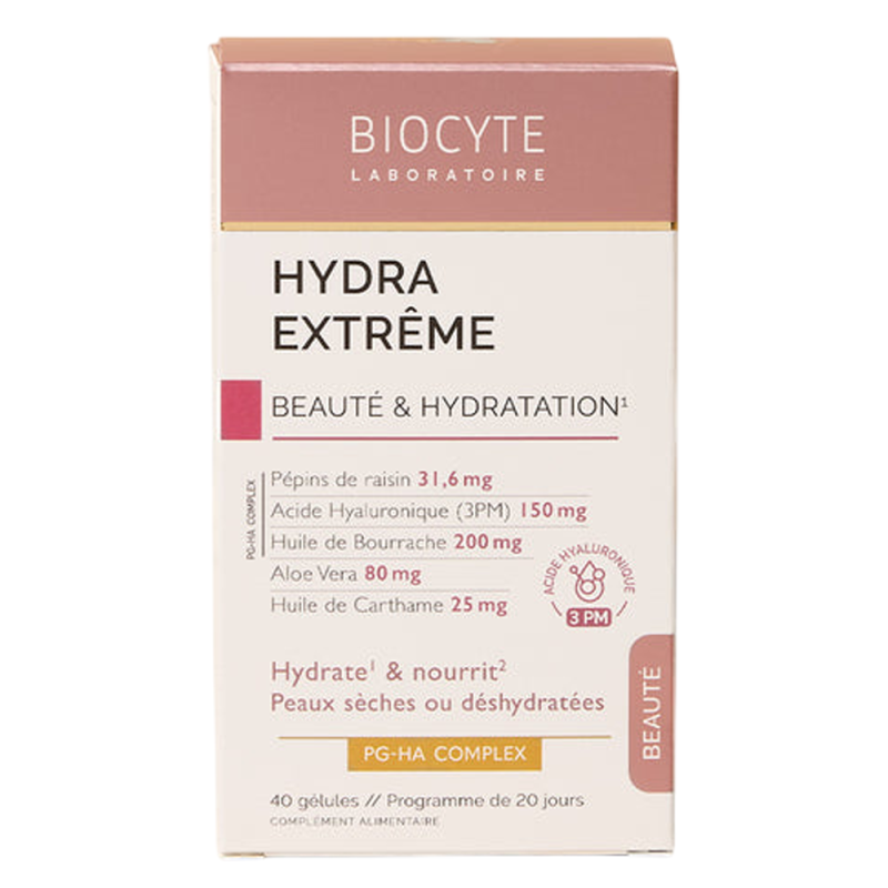 Biocyte Hydra Extrême Beauté & Hydratation 40 gélules