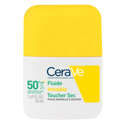 CeraVe Fluide Invisible Toucher Sec SPF50+ Peaux normales à grasses 50ml