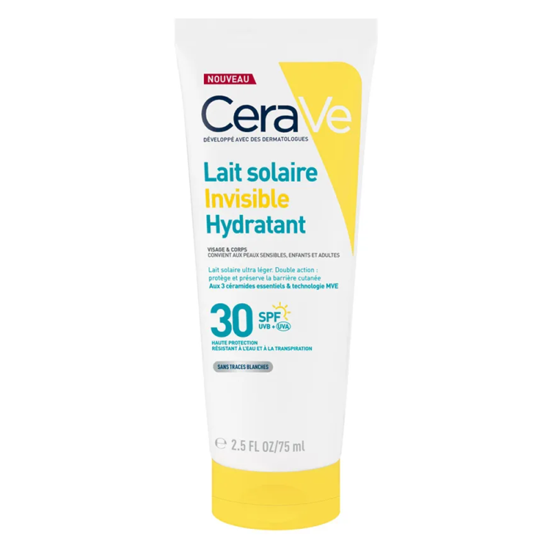 CeraVe Lait solaire invisible hydratant SPF30 visage & corps 75ml