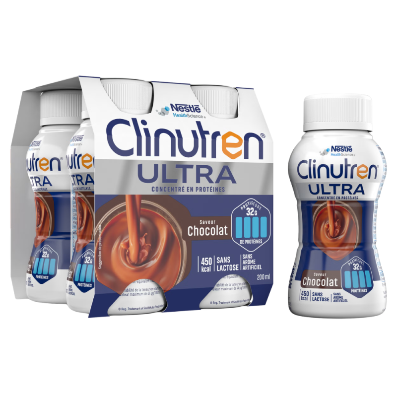 Clinutren Ultra boisson saveur chocolat 4x200ml