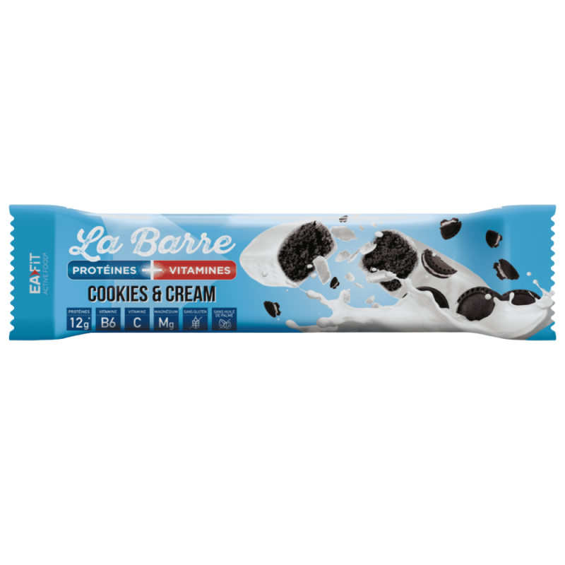 Eafit barre protéinée vitamines cookies & cream 49g