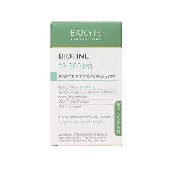 Biocyte Biotine 10 000 µg 45 gélules