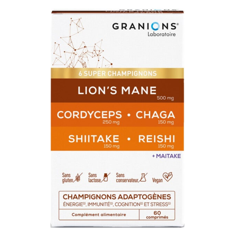 Granions 6 Super Champignons 60 comprimés