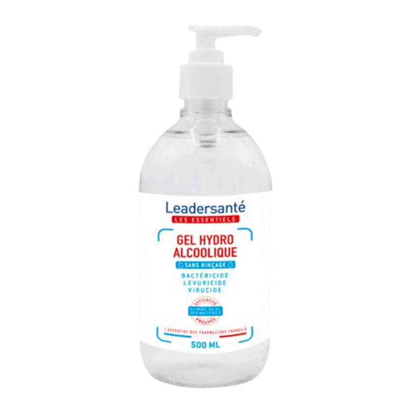 Leadersanté Les Essentiels Gel hydro alcoolique 500ml