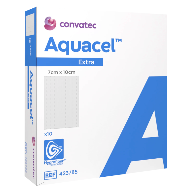 Convatec Aquacel Extra 7 x 10cm Pansement HydroFiber boîte de 10