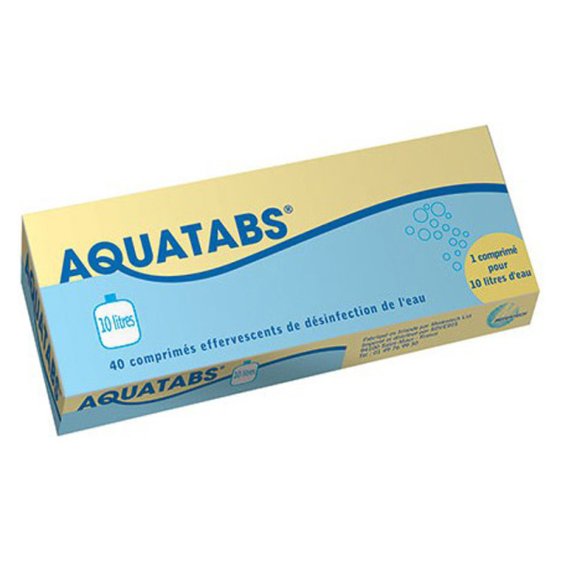 Aquatabs 10L 40 comprimés effervescents